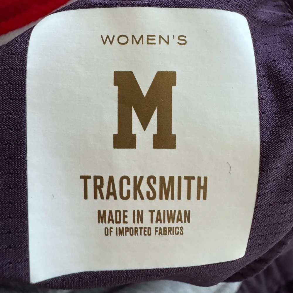 Tracksmith Pants Medium Womens Dark maroon  Running ankle zip leggings - Picture 8 of 10